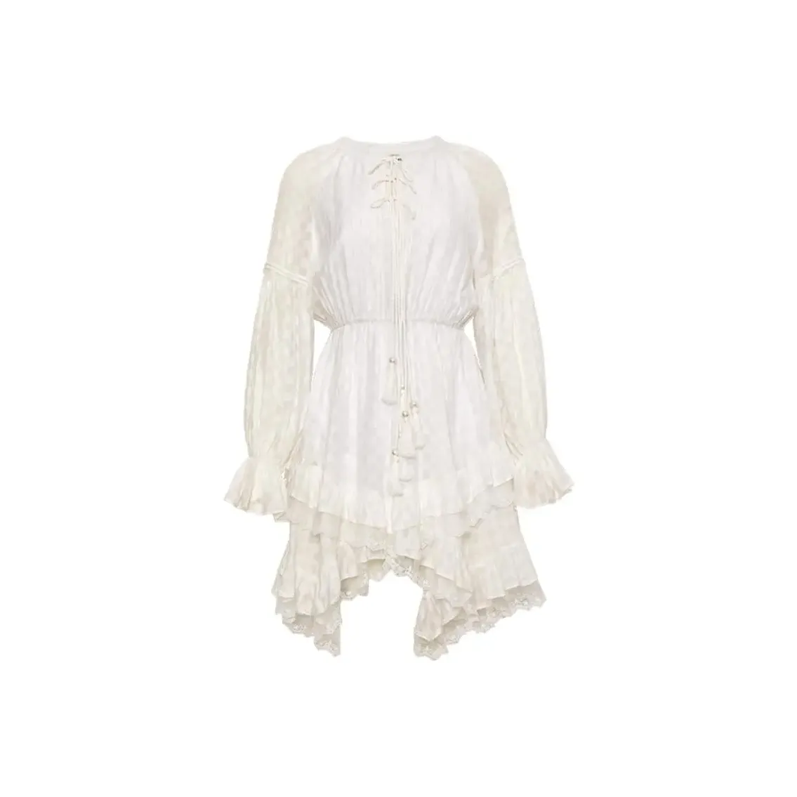 ZUKIZUKI Длинное платье с длинными рукавами цвет белый