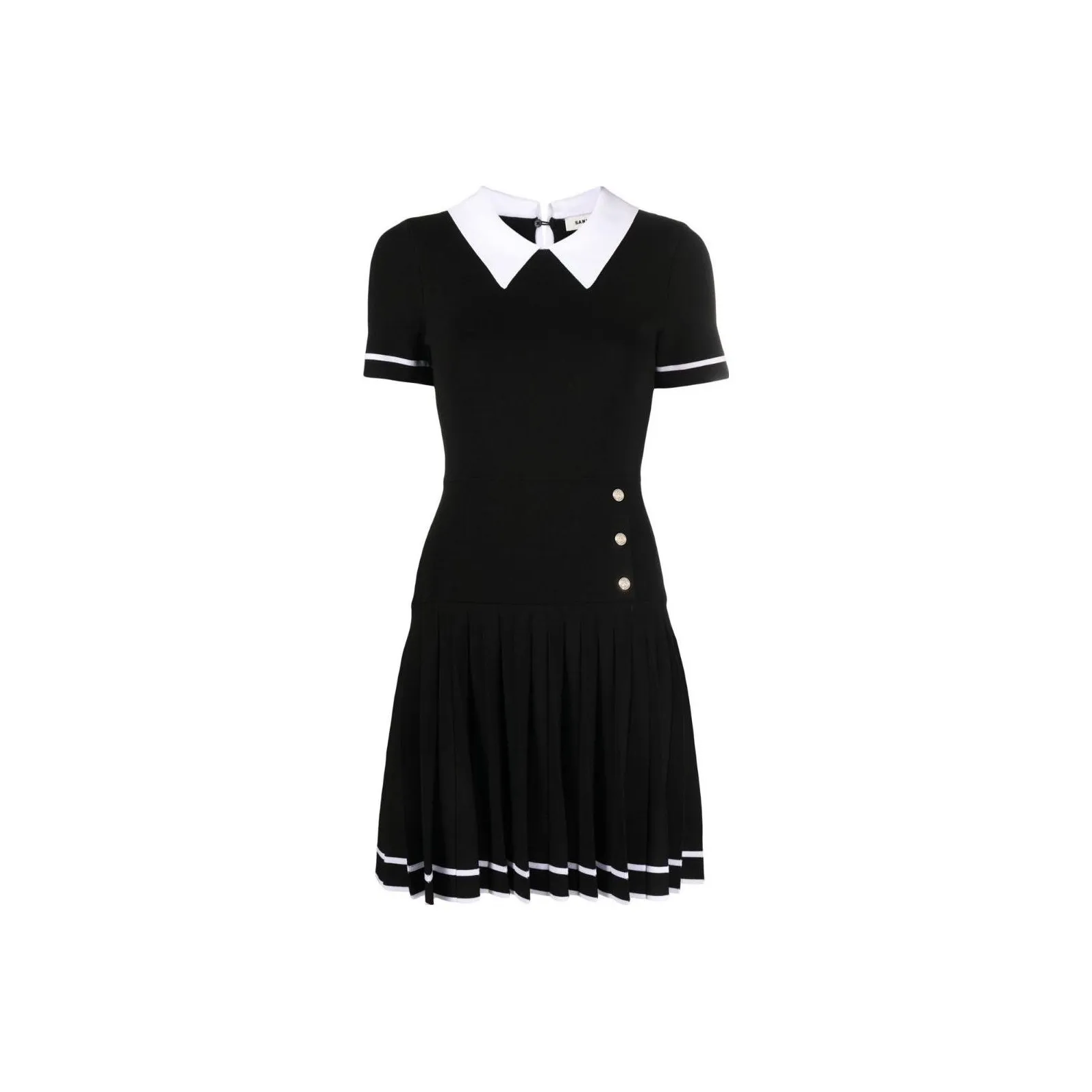 Sandro Short Sleeved Dress Women's Black