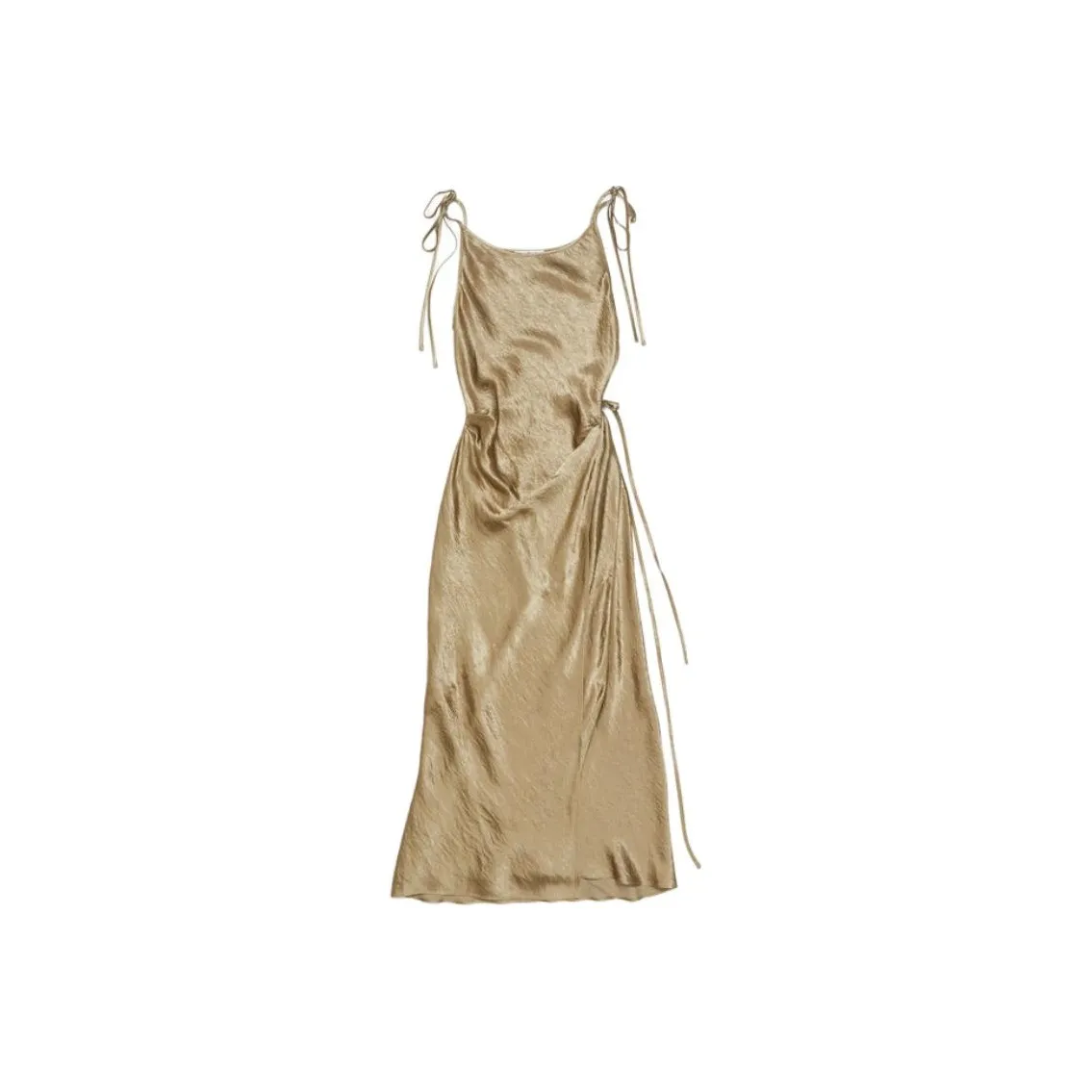 Acne Studios Sleeveless Satin Maxi Dress