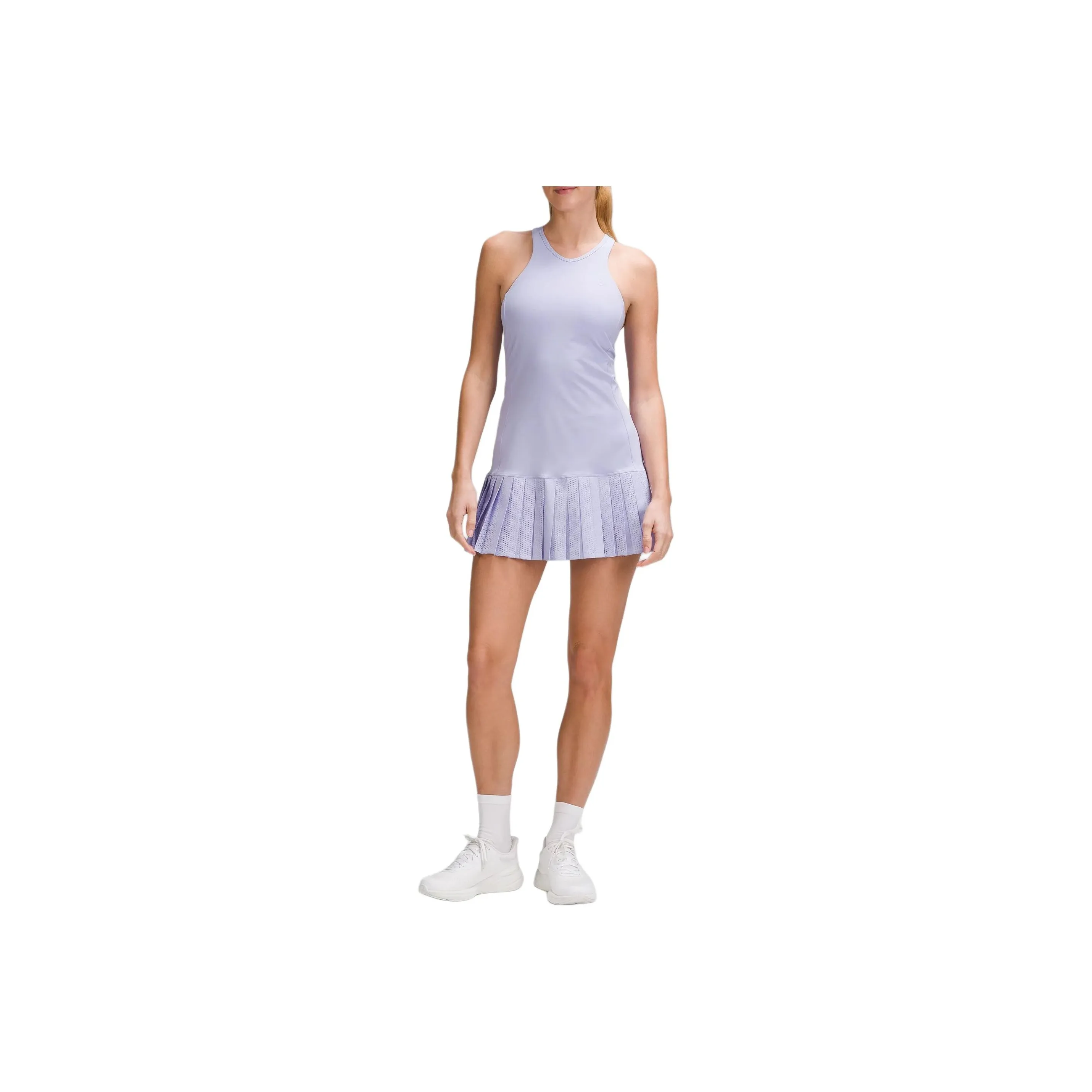Lululemon Pleated Open Knit Sleeveless Dress Women's