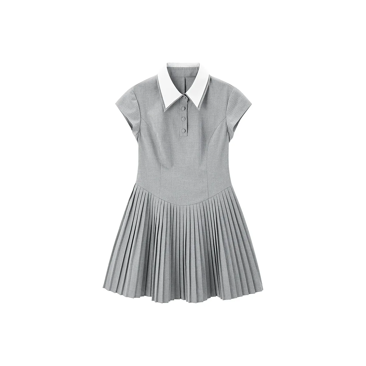 LEDIN Короткий рукав Платье Женское Серебристый Серый В наличии