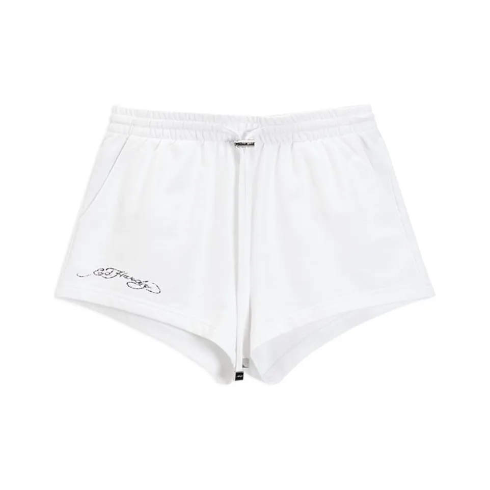 Ed Hardy SS24 Повседневные шорты Женские Белые