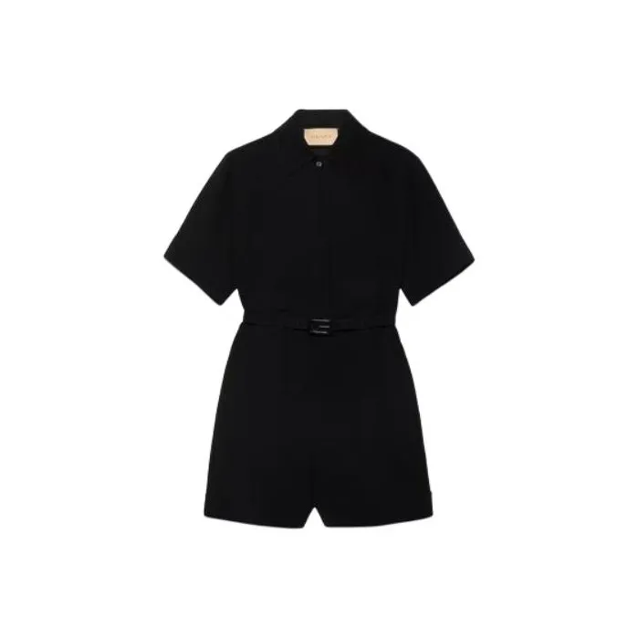 GUCCI Crêpe Cady Short Jumpsuit