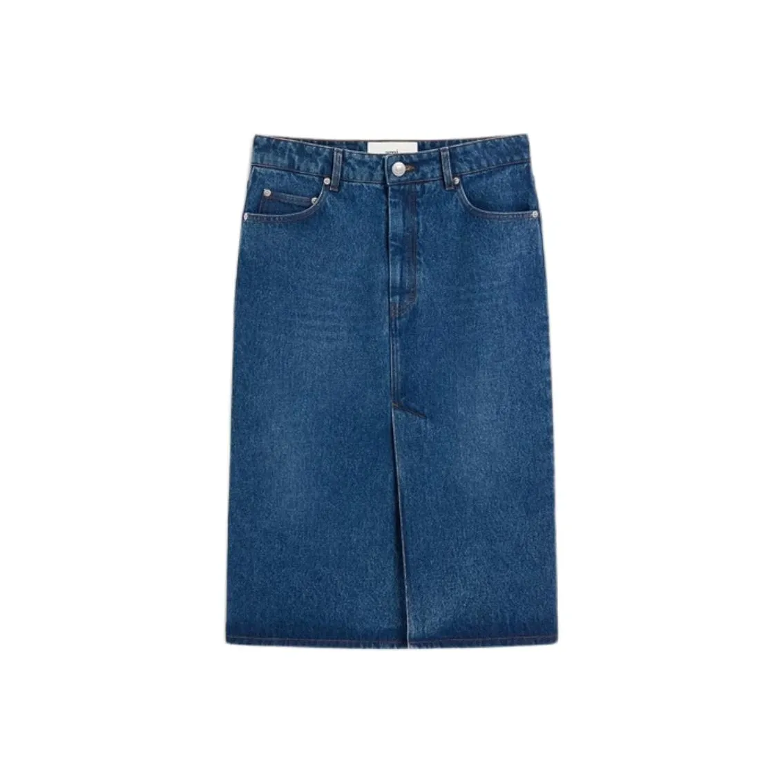 AMIPARIS Paris Falda Denim Midi Skirt