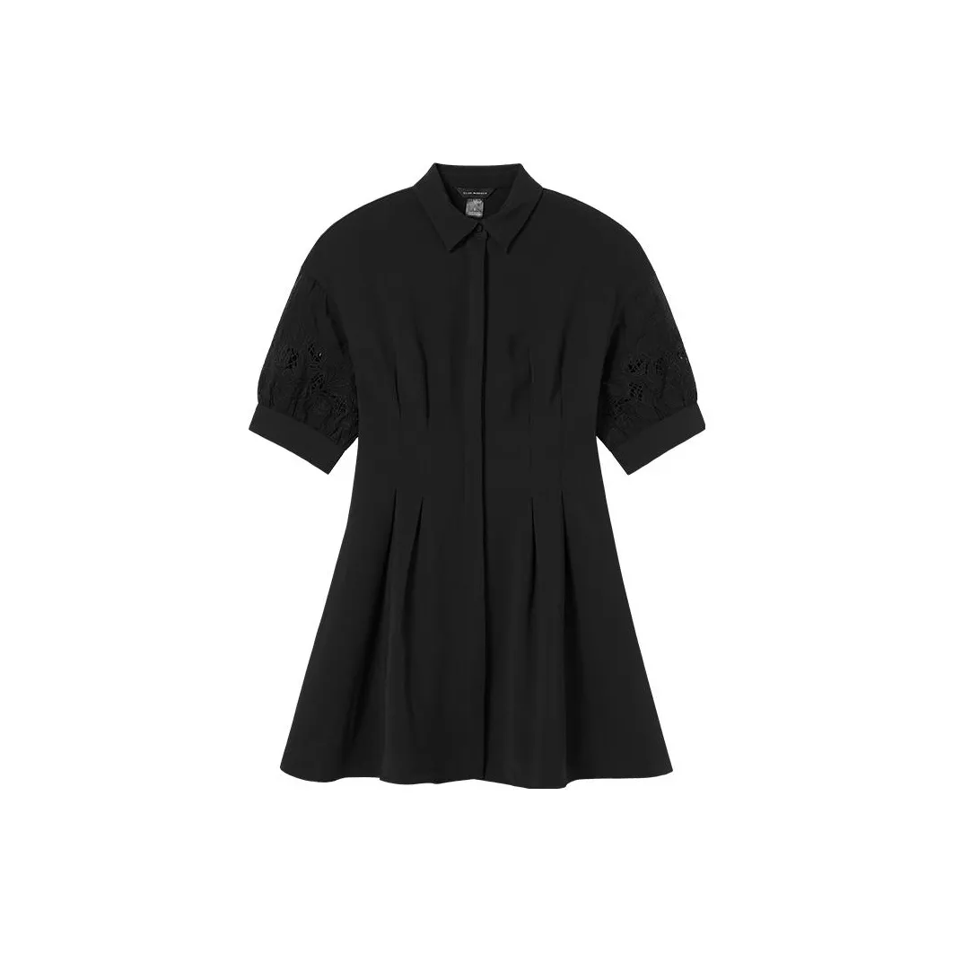 CLUB MONACO Short-Sleeved Dresses Women's Black