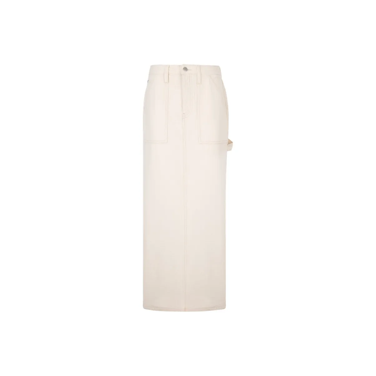 CALVIN KLEIN Denim Long Skirts Women's Denim Ecru