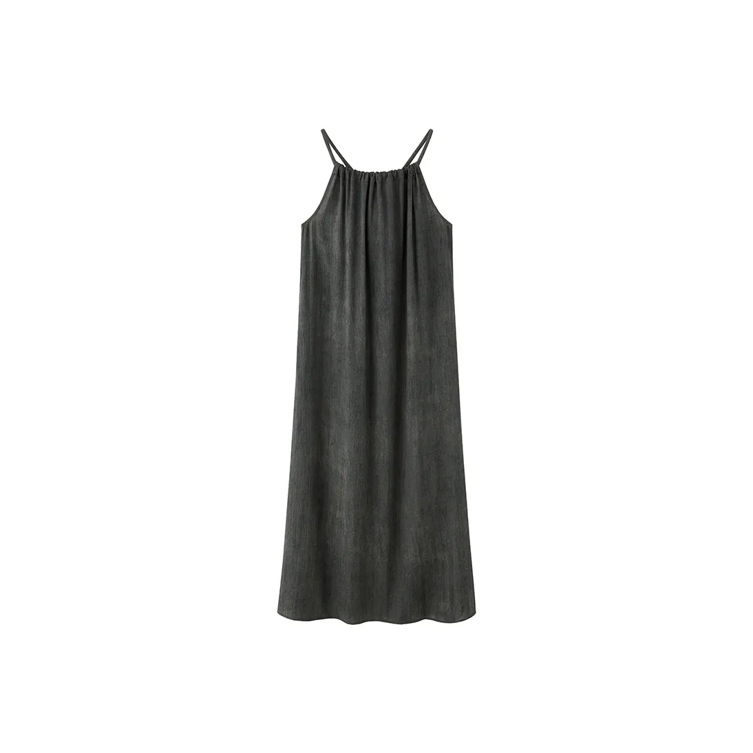 ZHOUMIAO Sleeveless Dress Women's Olive Green