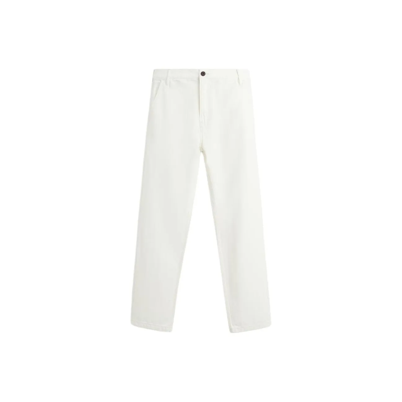 ZARA Повседневные брюки Мужские Натуральный Белый