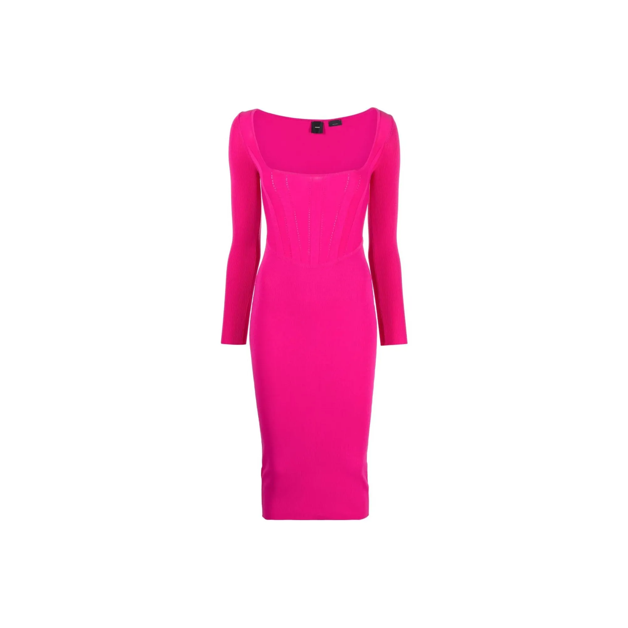 PINKO Фуксия Женские Длинные Платья с Рукавами