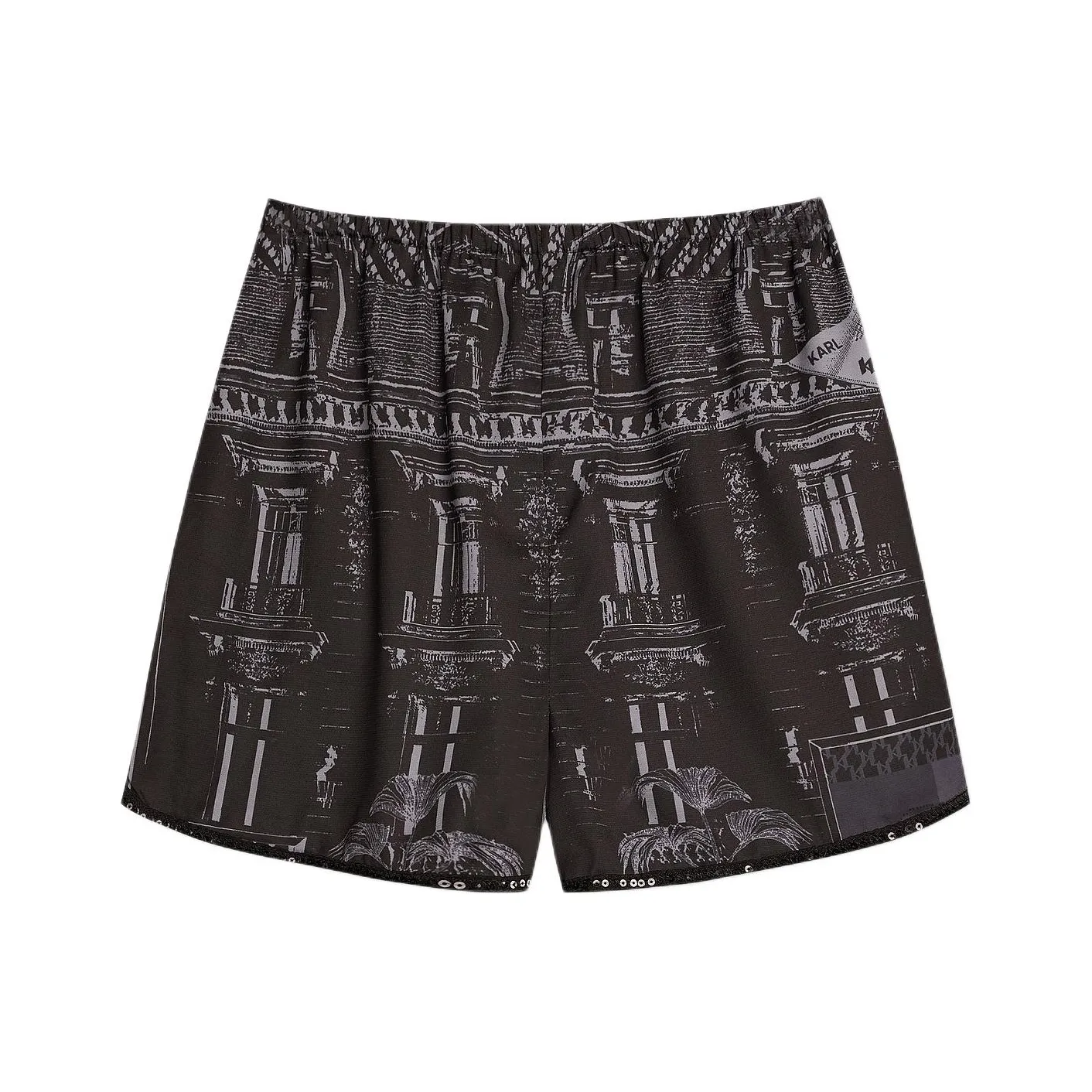Шорты KARL LAGERFELD Повседневные Женские Черные