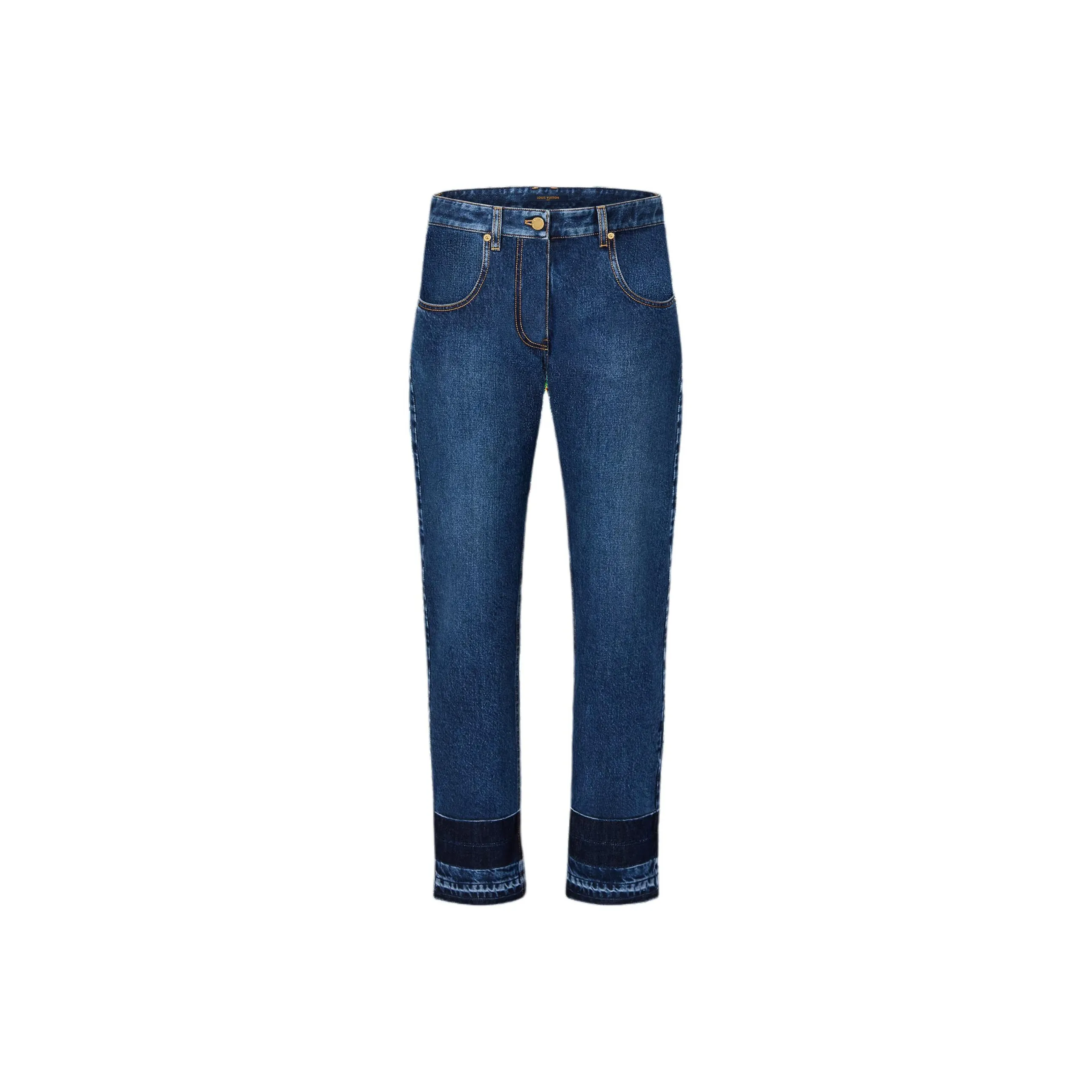 LOUIS VUITTON Washed Raw Denim Jeans