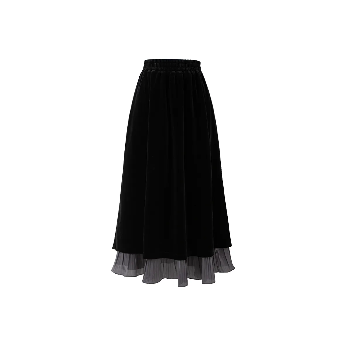 SOON FLOWER Повседневная длинная юбка женская черная