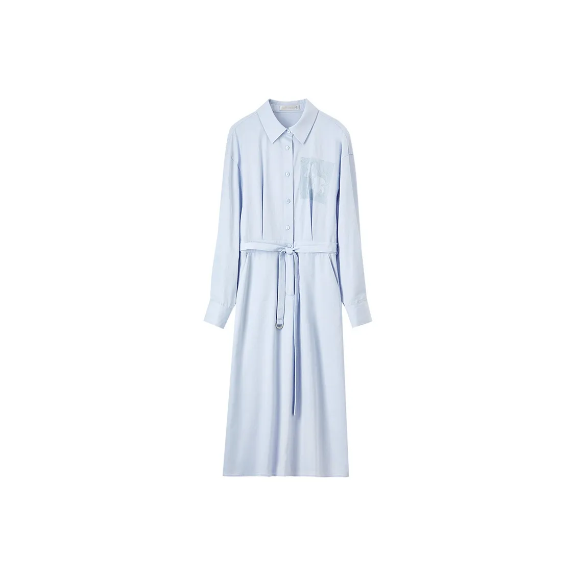 SENTUBILA Long-Sleeved Dresses Women's Light Aqua Blue