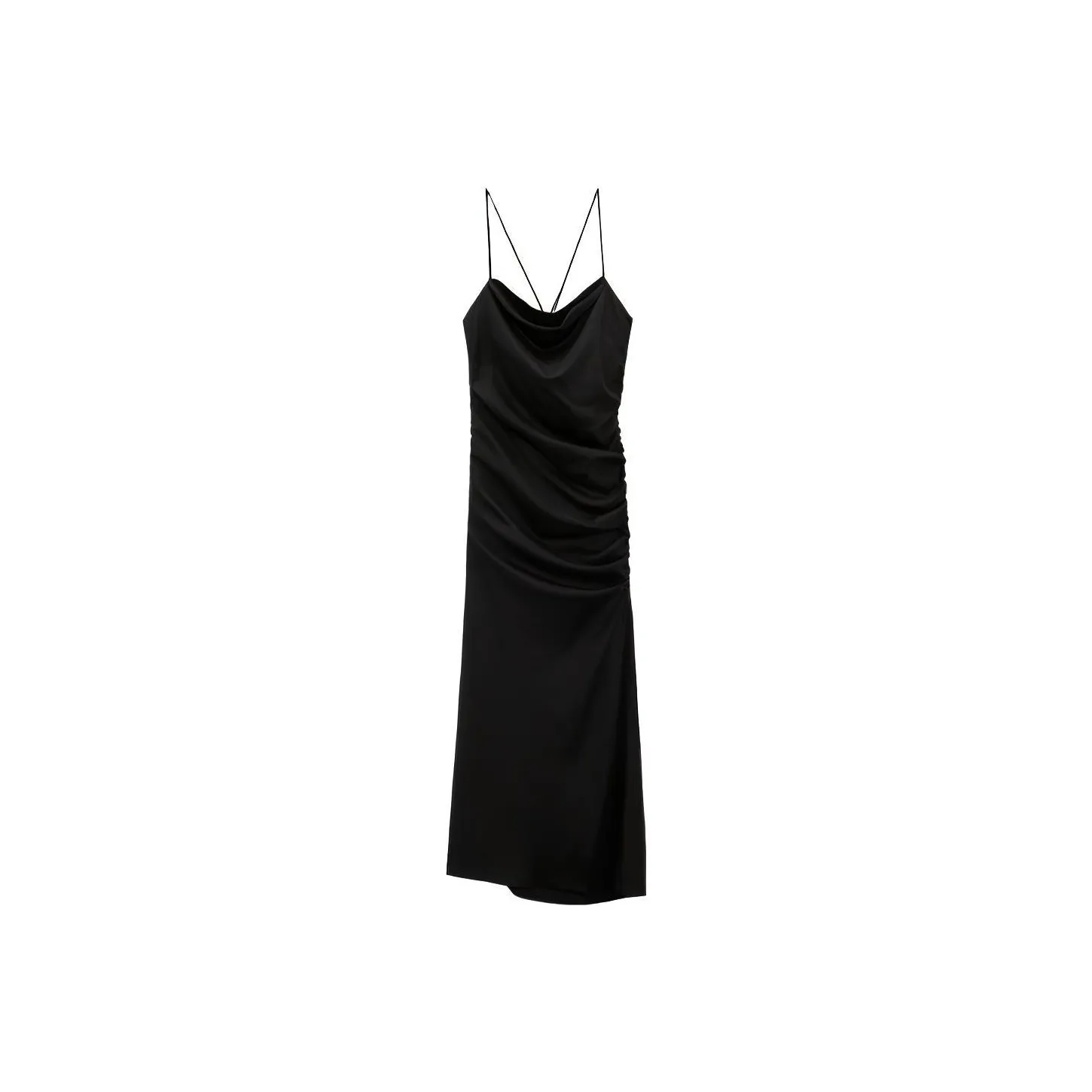 ZARA Slip Dresses Women's Black