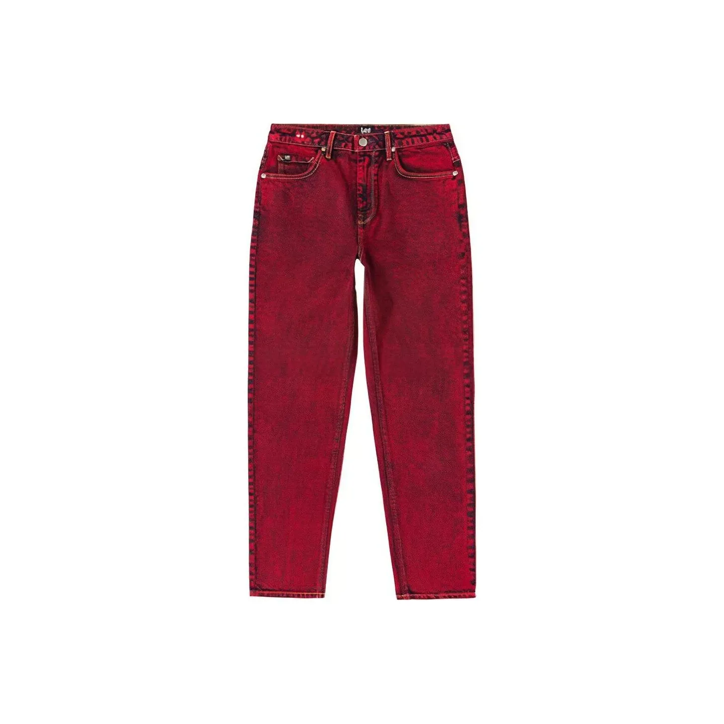 Lee совместный бренд модель x HONGMOGUI LIANMINGKUAN Джинсы Женские Бордовый