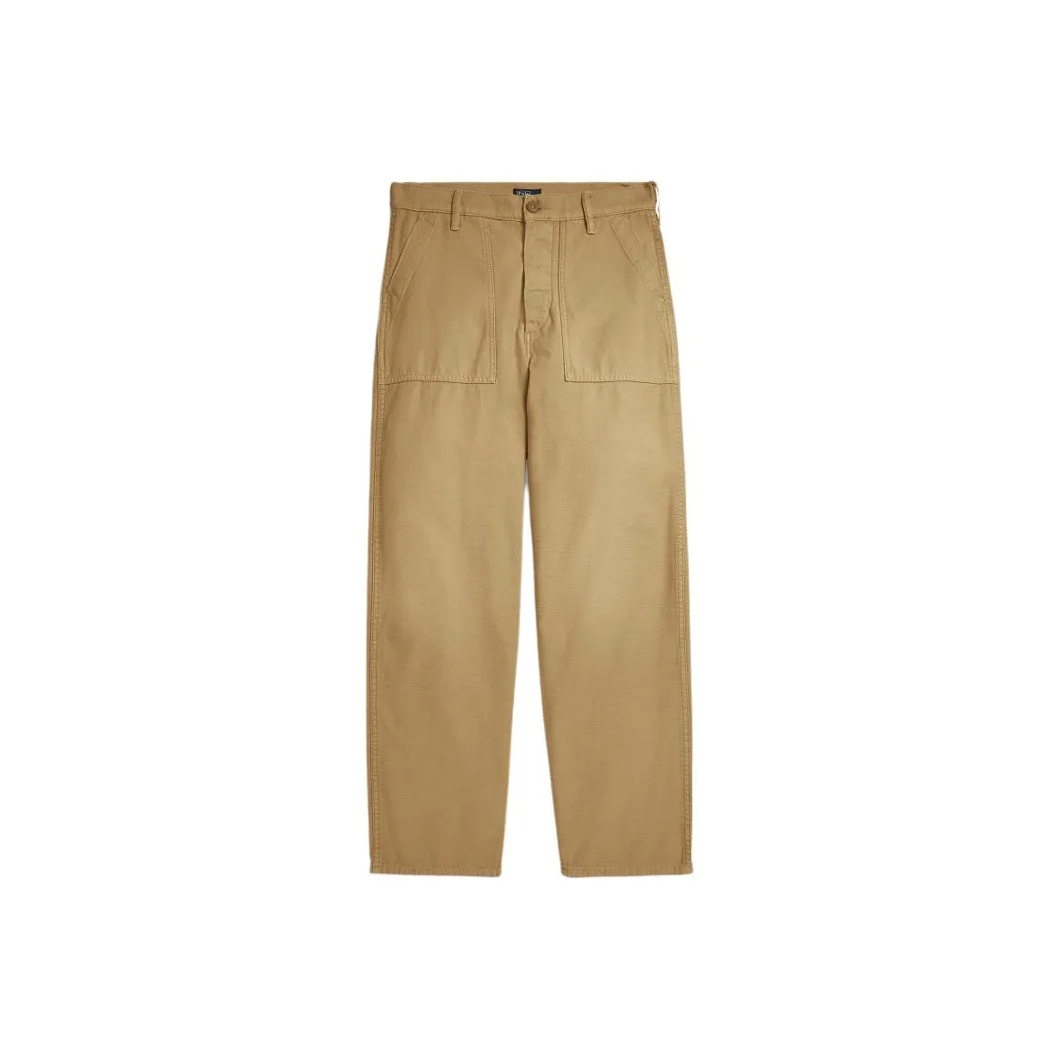 Polo Ralph Lauren Cotton Ricky Ankle Flat Front Pants Khaki