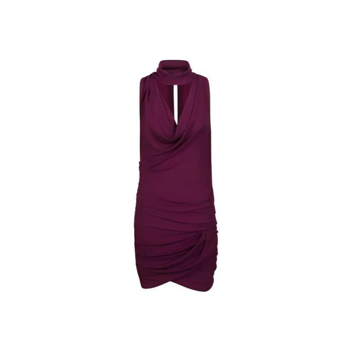 IRO NIGHT Mikano Cowl Neck Mini Dress