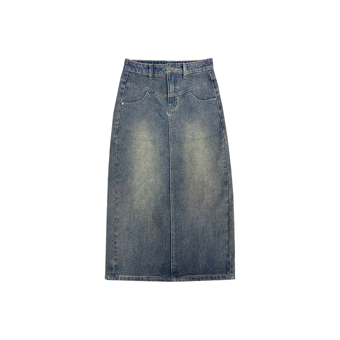 ZAZN Деним Длинная Юбка Женская Звездное Небо Узор