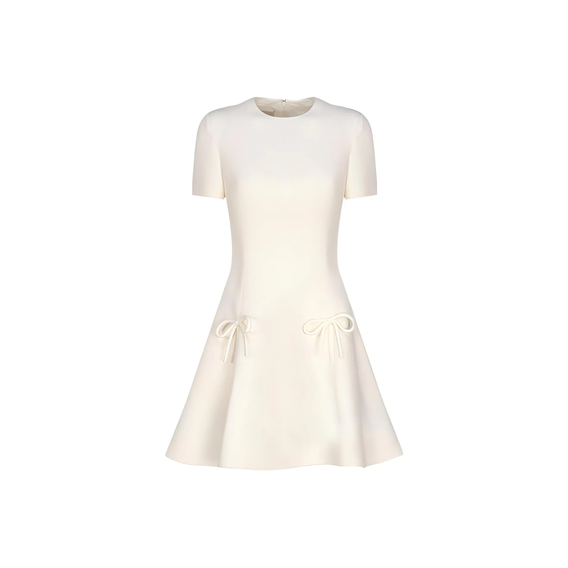 Valentino FW23 Short Sleeved Dresses Women's White