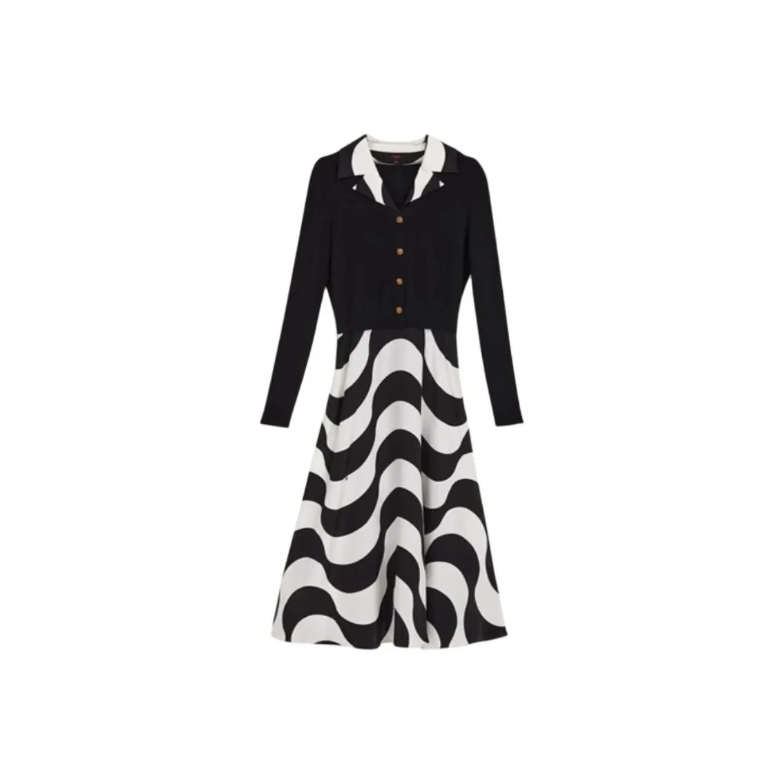 Yiner Long Sleeved Dress Women's Cream White