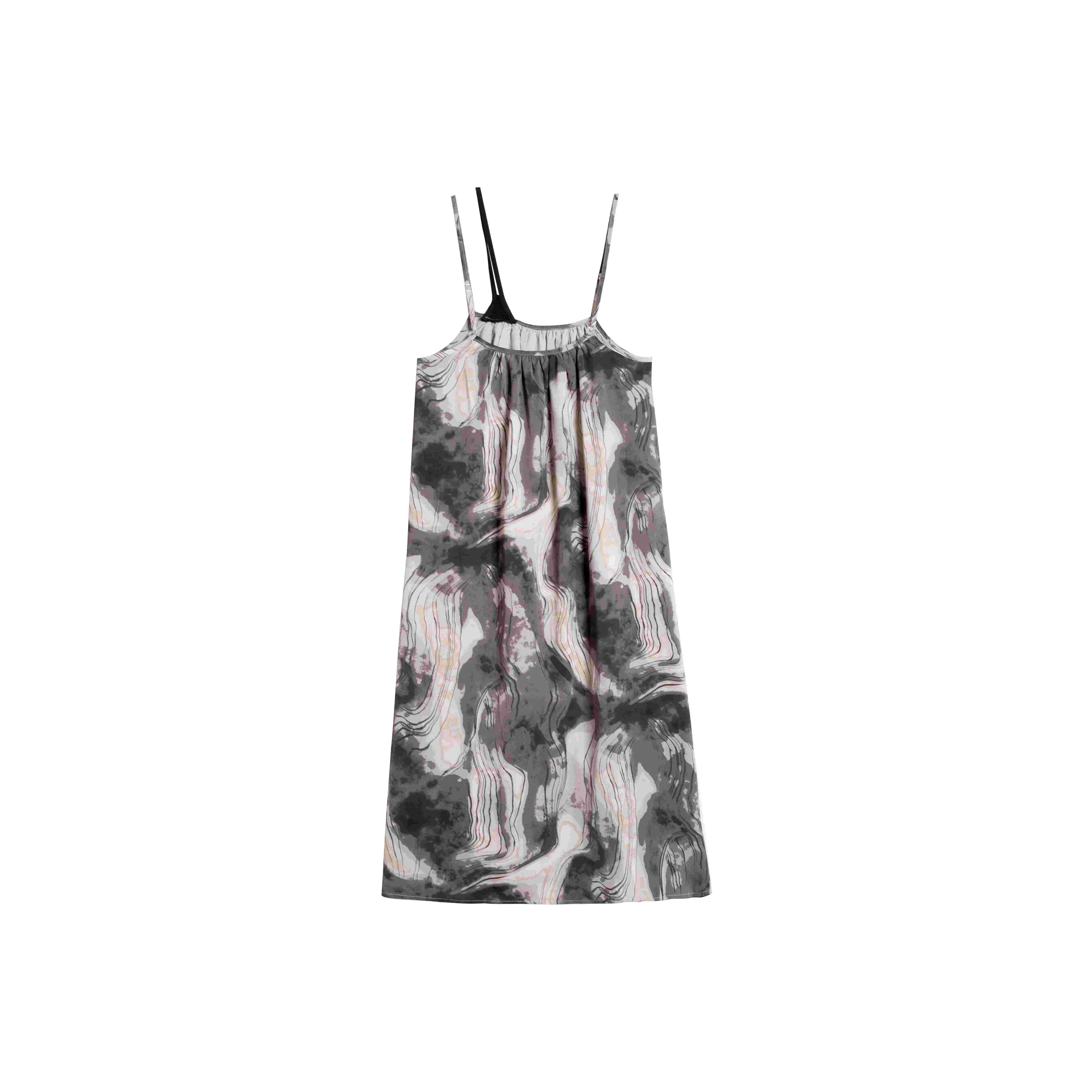 IQC Slip Dress Women's Black Multicolor