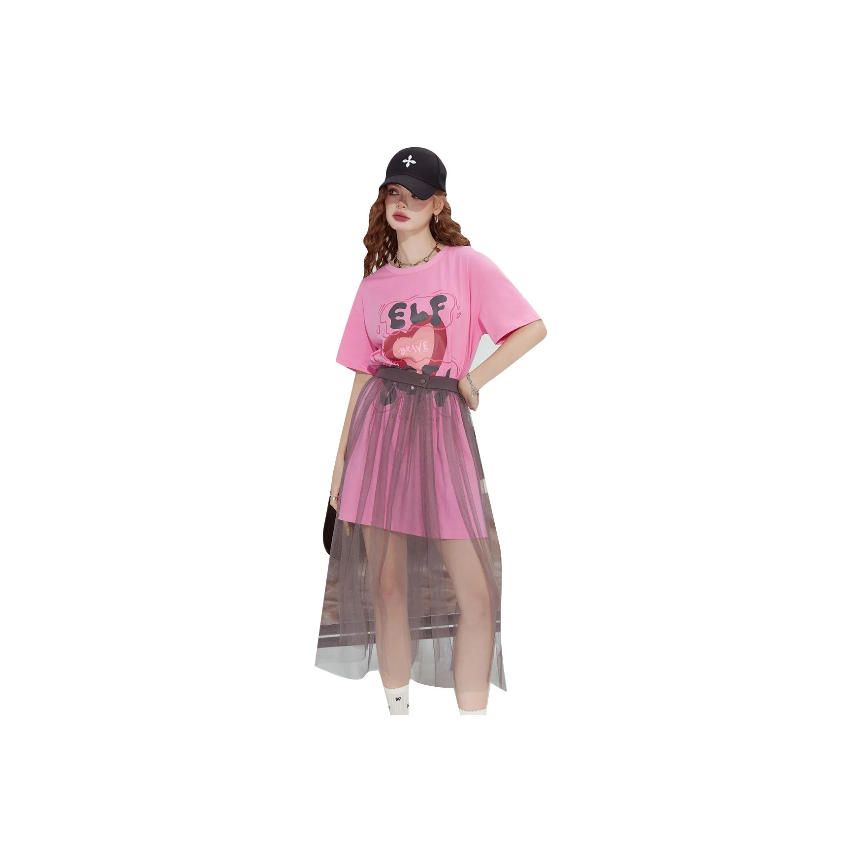 ELF SACK Short-Sleeved Dresses Women's