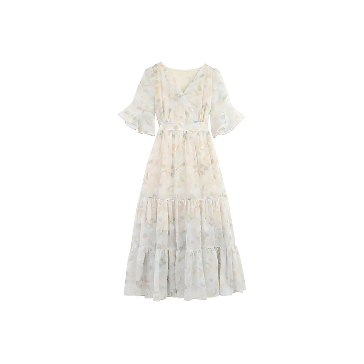PAZZO Short Sleeved Dress Women's White