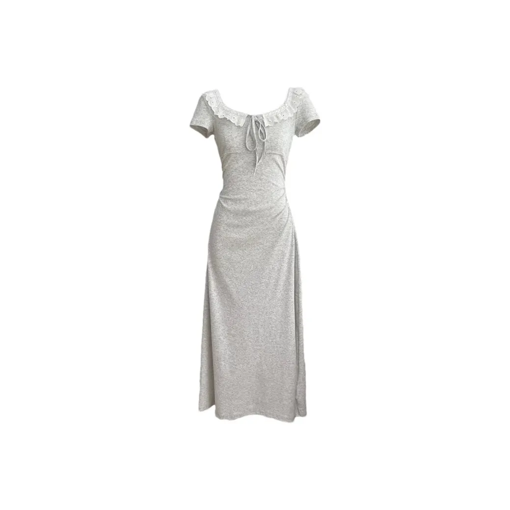 PAIN OR PLEASURE Short Sleeved Dress Women's Long