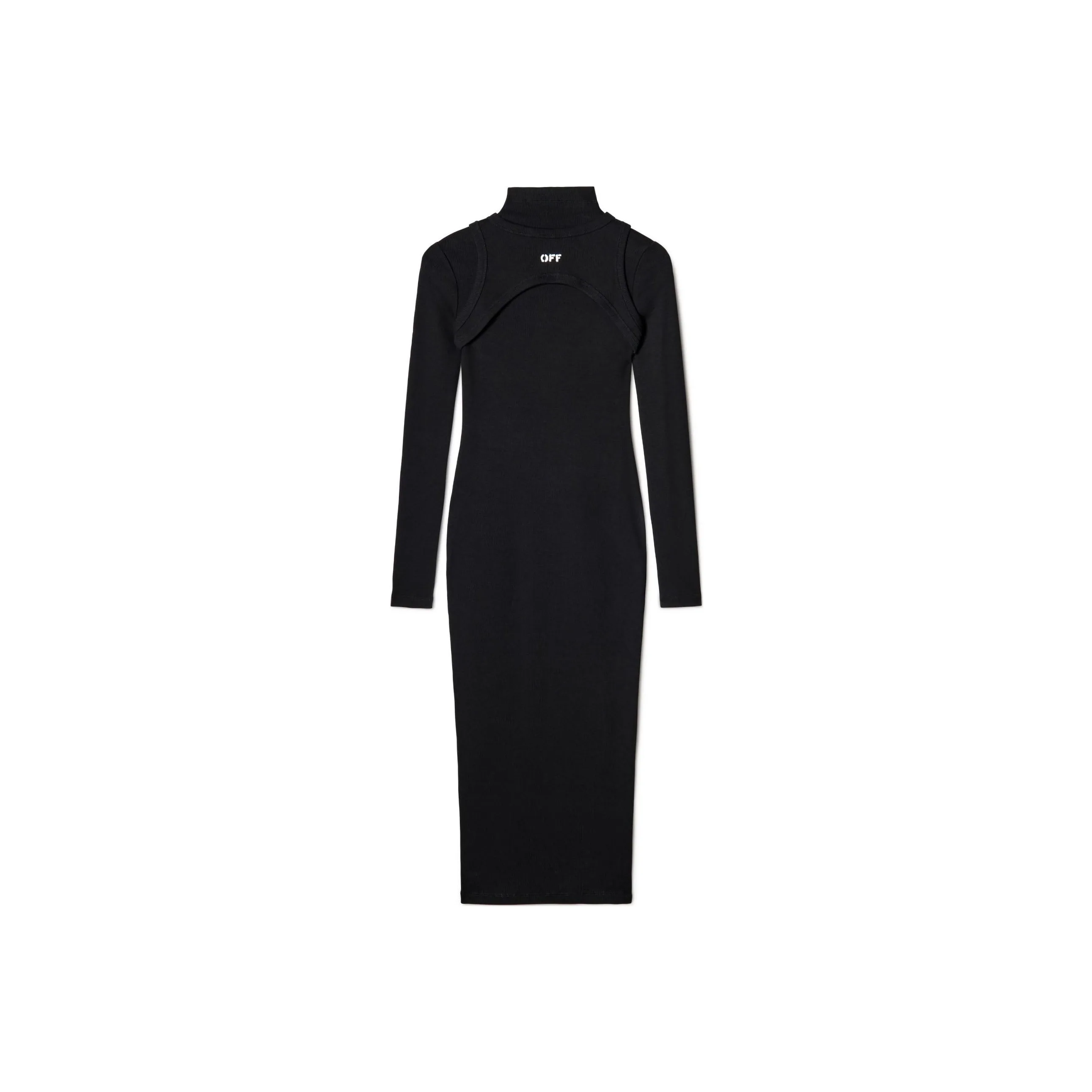 OFF WHITE Off Stamp Rib Round Dress