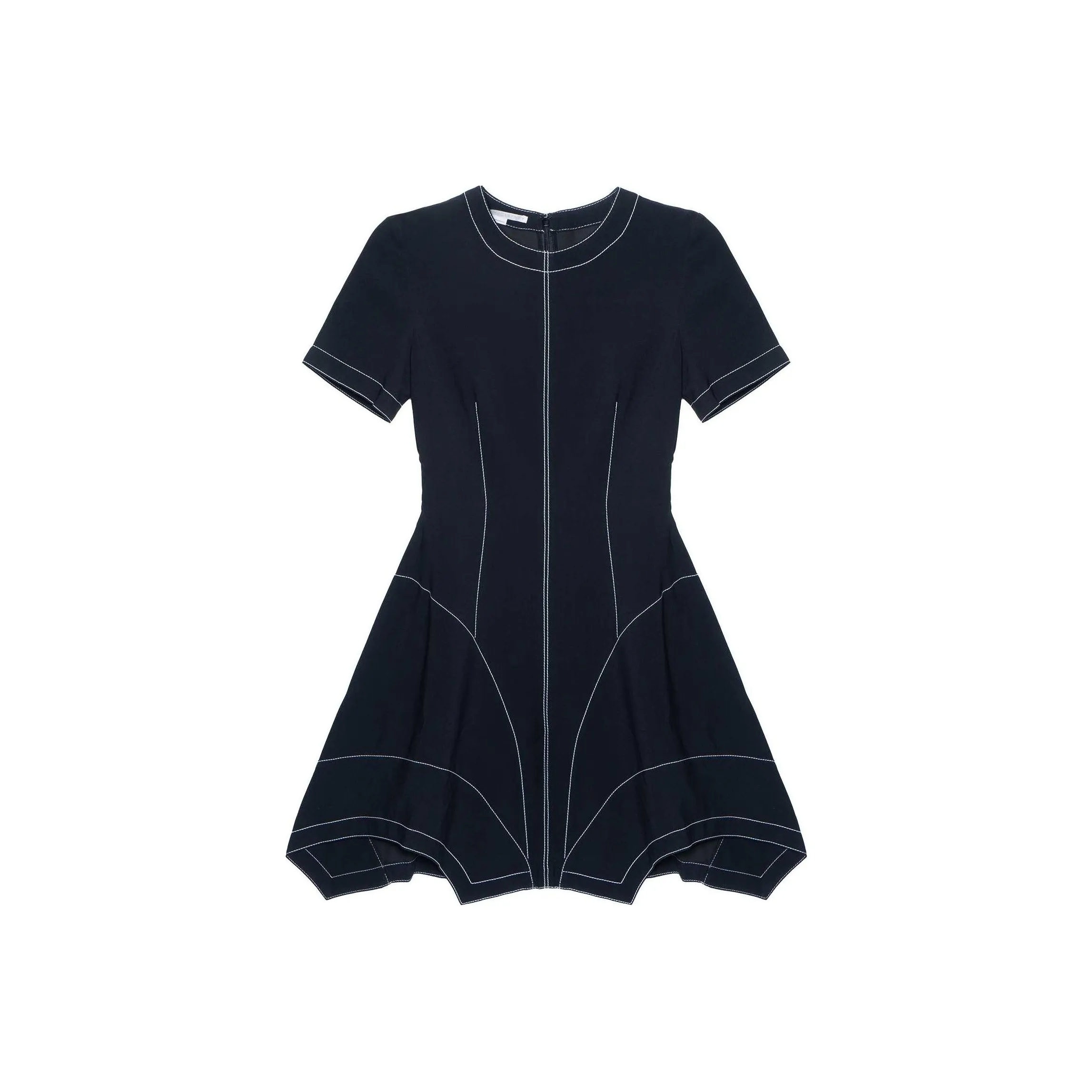 Stella McCartney FW23 Short Sleeved Dresses Women's Marine Blue