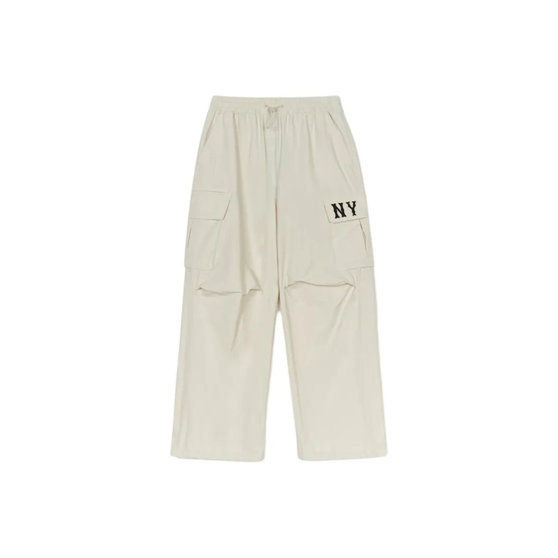 Mlb Base Logo New York Yankees Cargo Pants Women's Linen Cream
