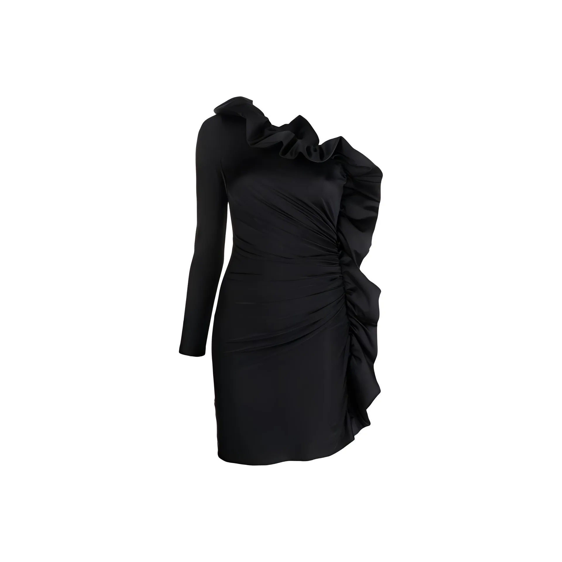 PAROSH Long Sleeved Dress Women's Black