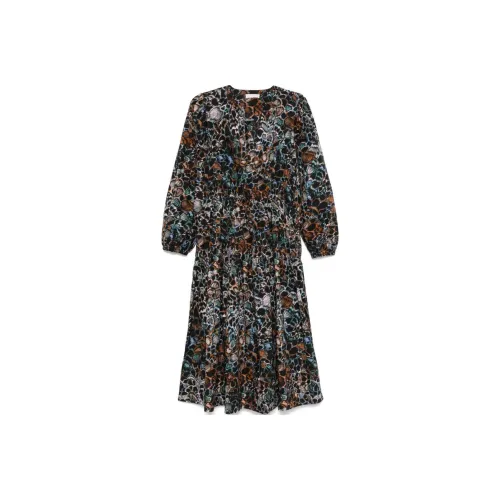 Ulla Johnson Многоцветные Женские Длинные Платья с Рукавами