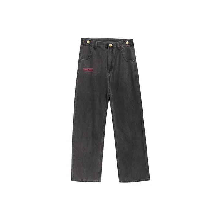 QUIET ANGEL Джинсы Женские Черные Серые