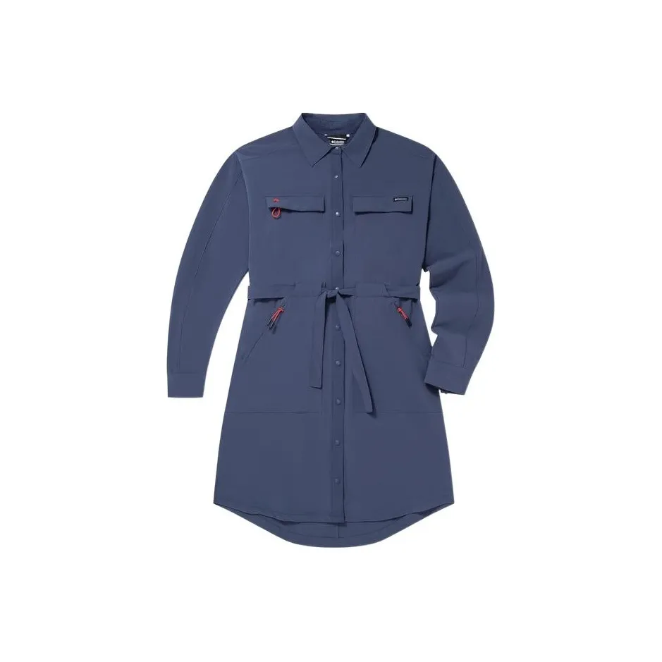 Columbia Фиолетовый Женские Длинные Рукава Платья