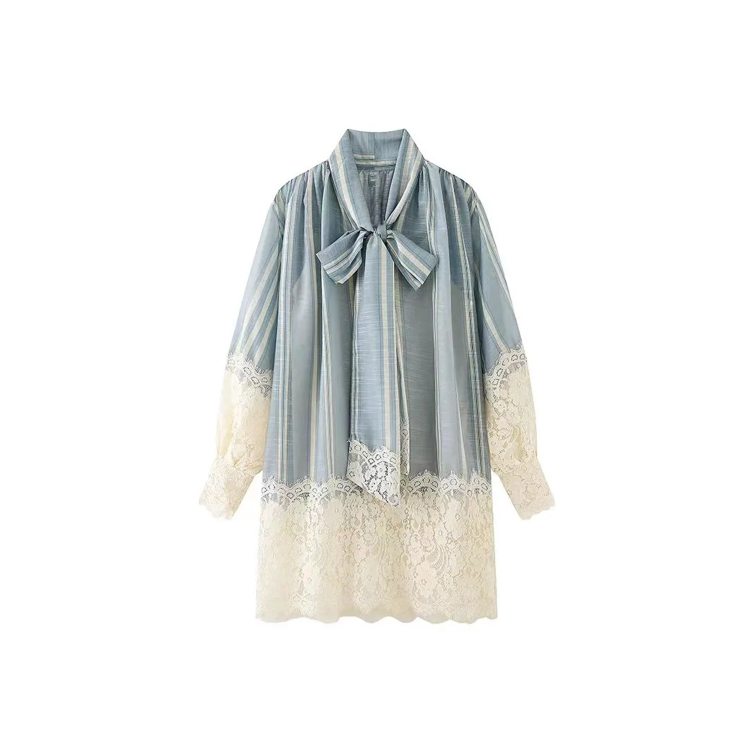 Aghr Long Sleeved Dress Women's Blue