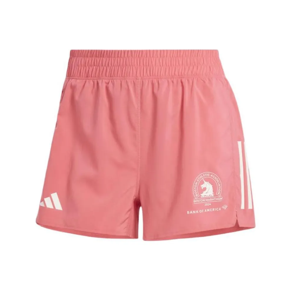 Adidas Boston Marathon® 2024 OWN THE RUN Основа Шорты Повседневные шорты Женские Темно-красный
