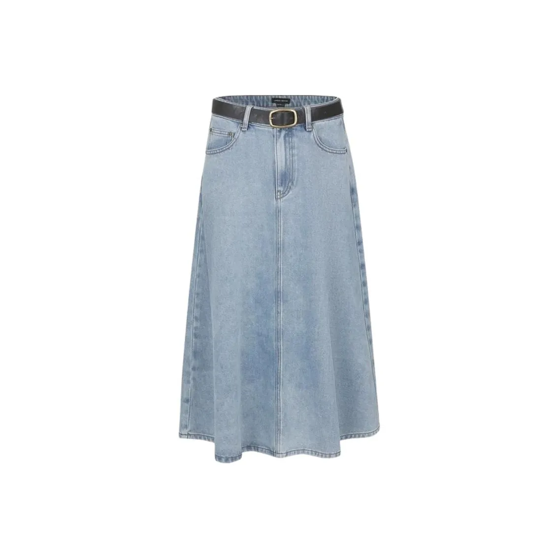 URBAN REVIVO Деним Длинная Юбка Женская