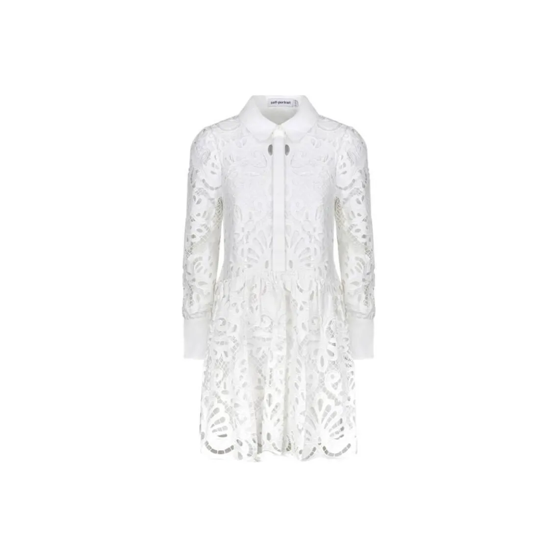 Self portrait Lace Mini Shirt Dress