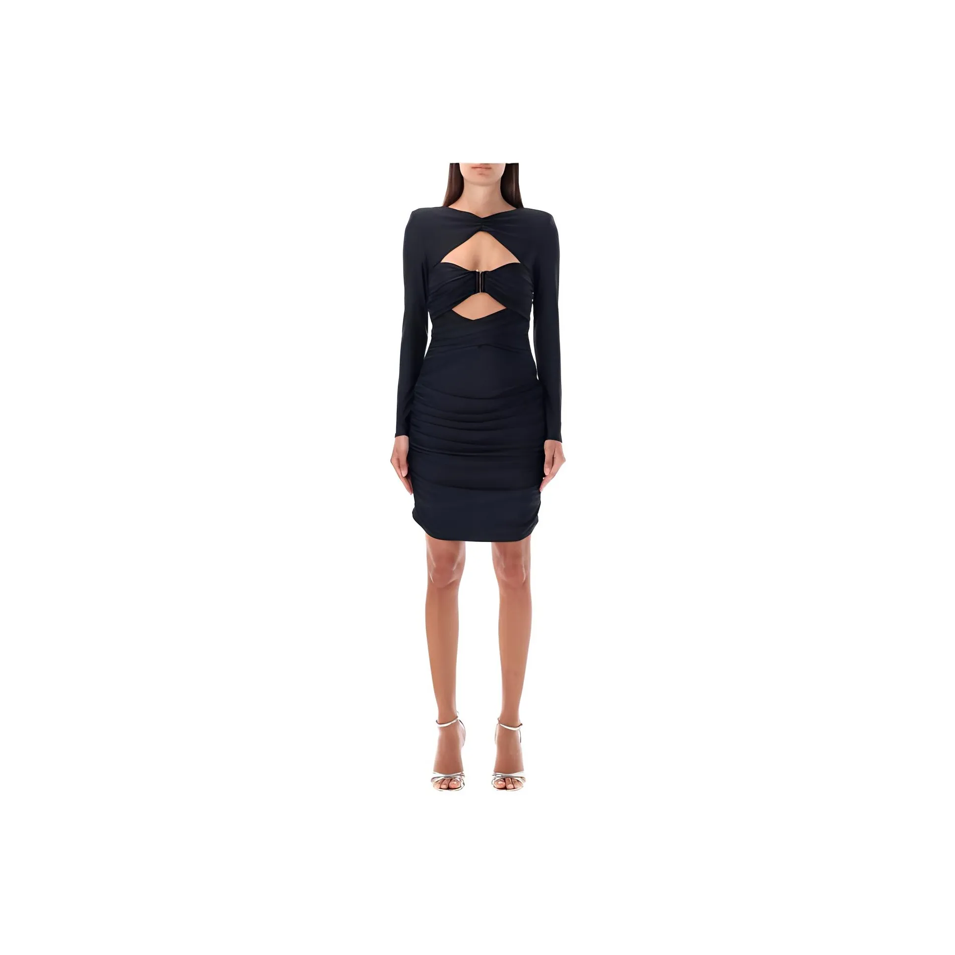 Self portrait Ruched Cut out Minidress