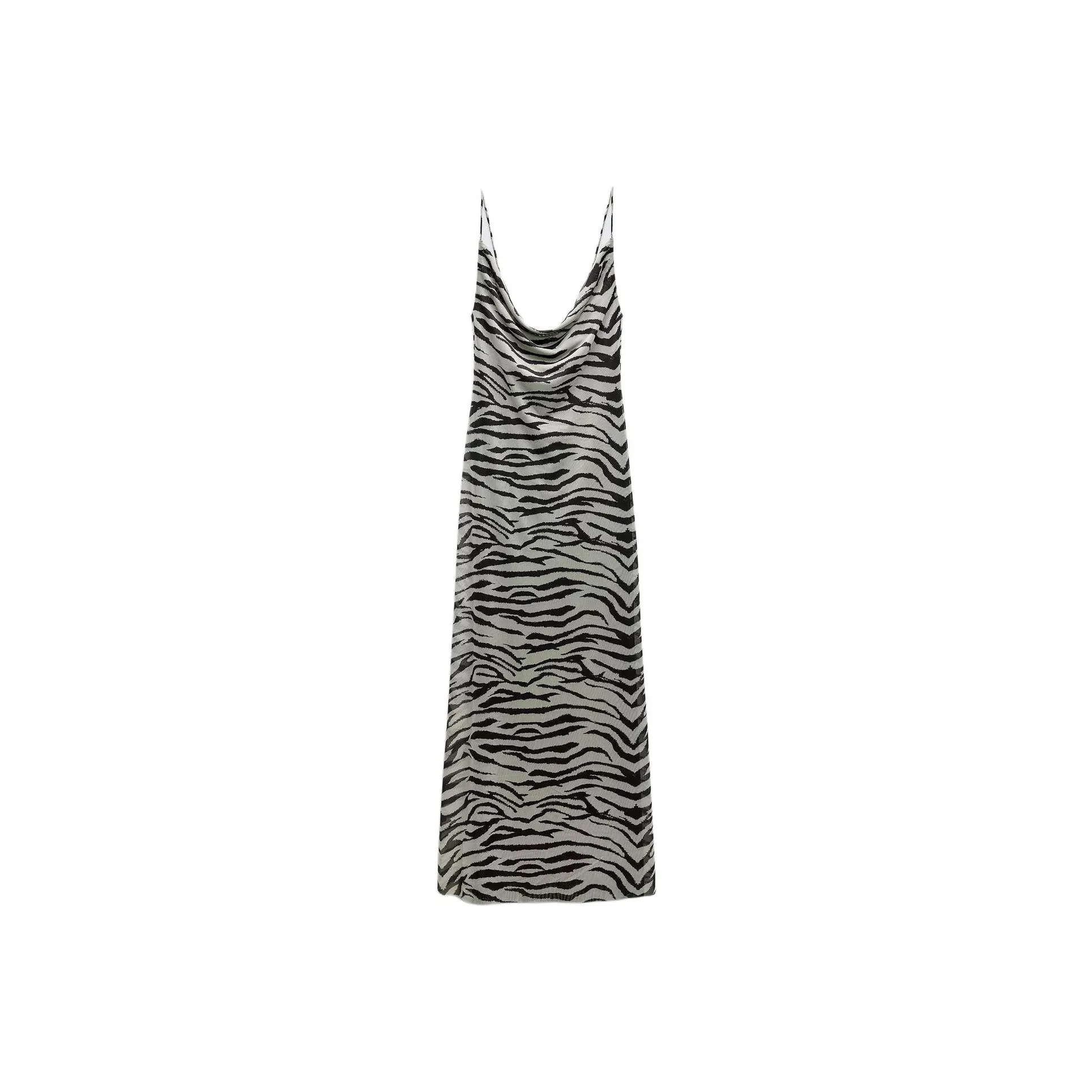 ZARA Slip Dresses Women's Leopard Print