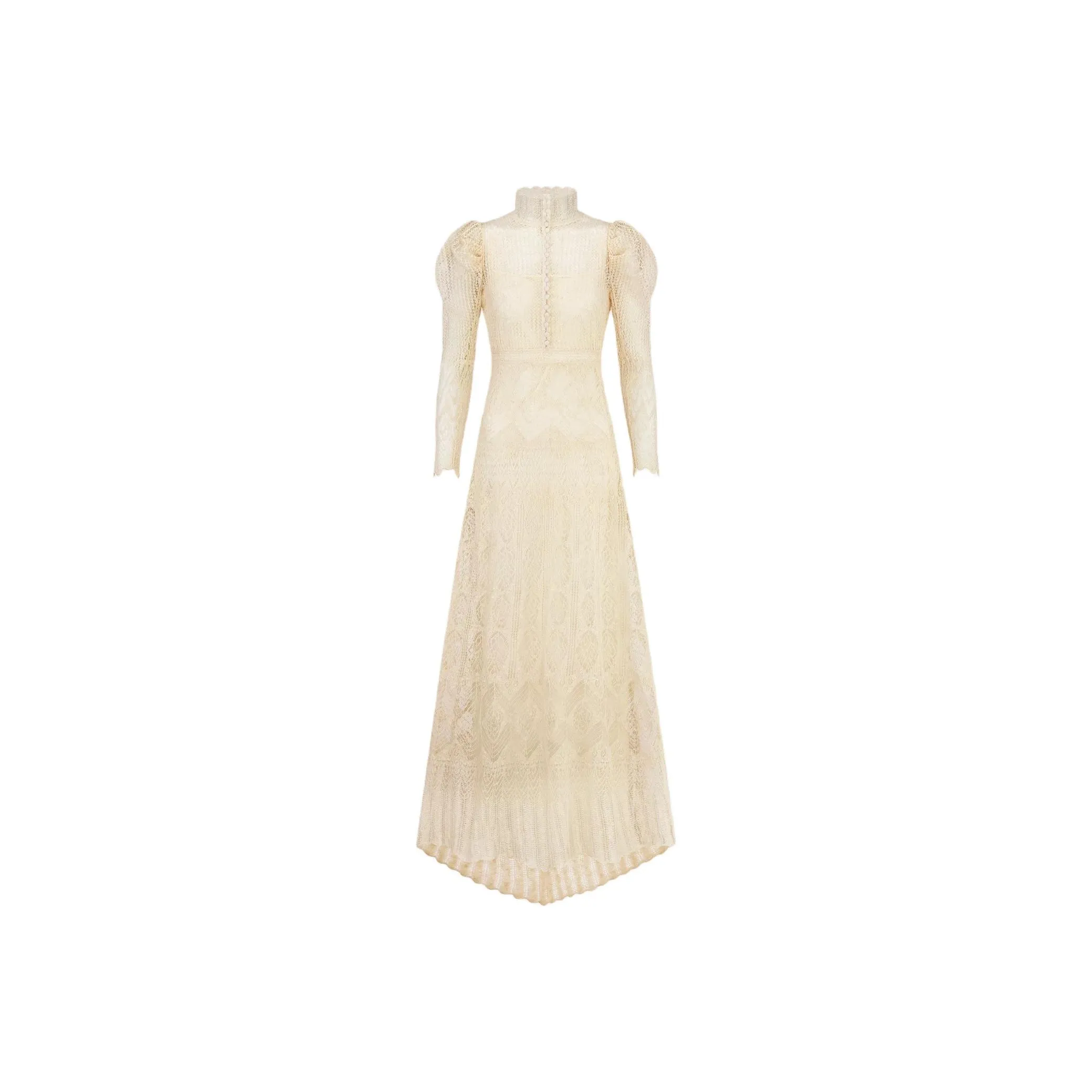 DIOR Long Sleeved Dress Women's Beige