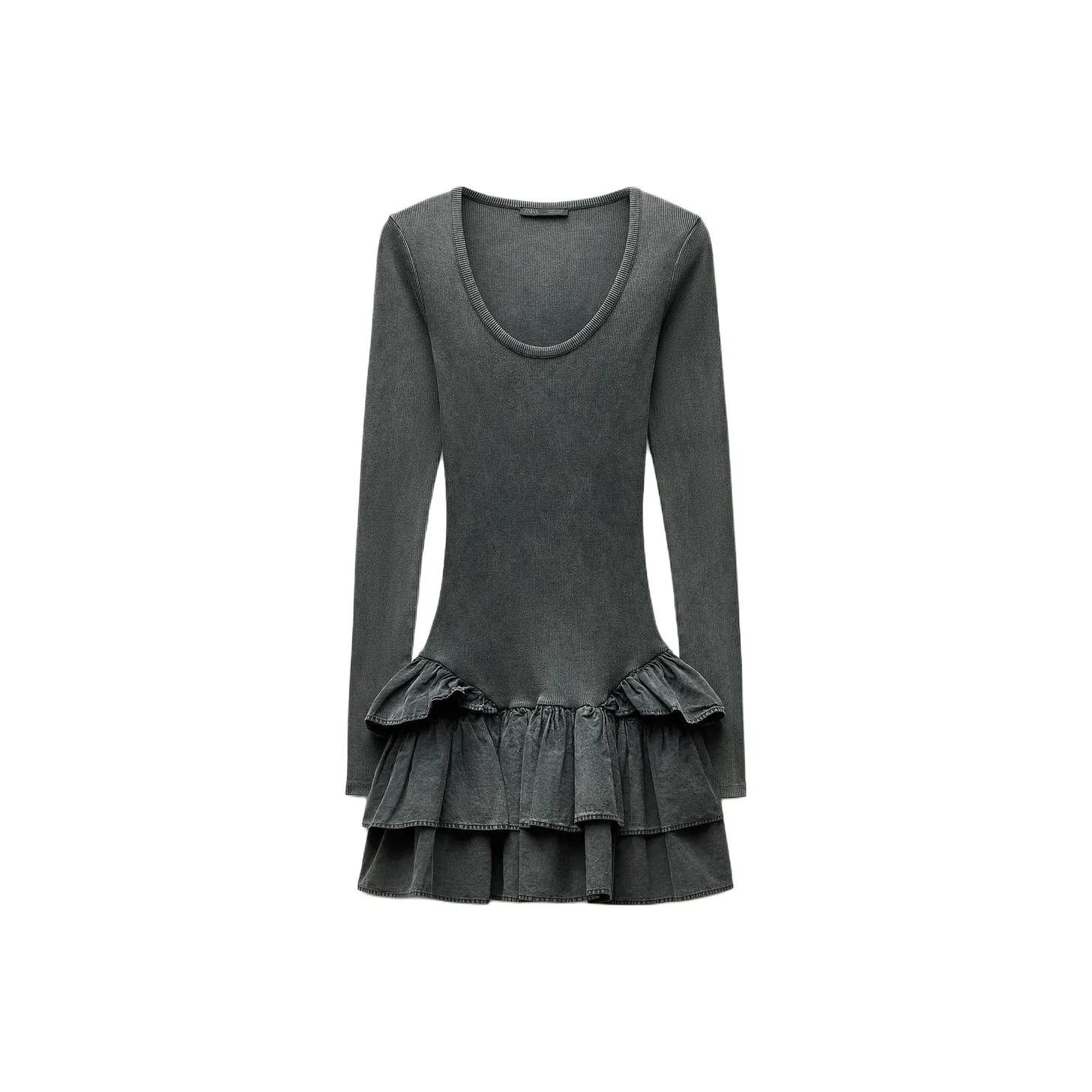 ZARA Long Sleeved Dresses Women's Coal Gray