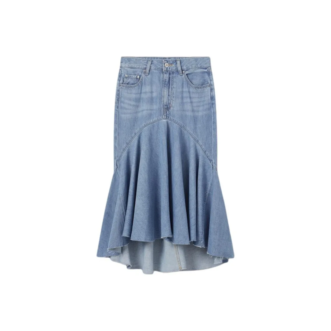 Levi's Denim Long Skirts Women's Light Blue