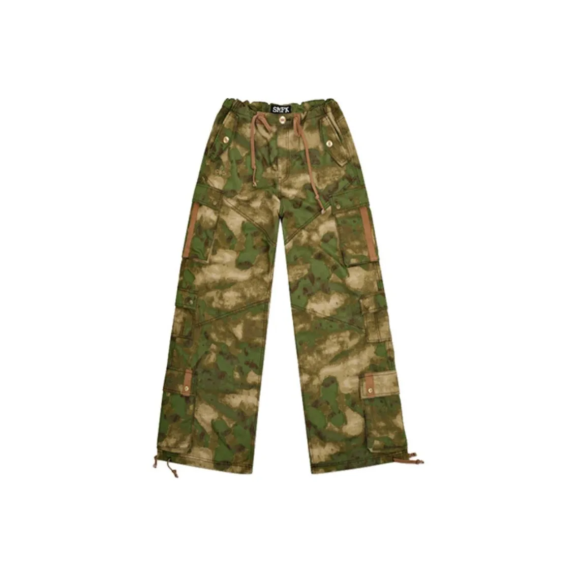 SMFK Cargo Pants Unisex Heat-Sensing Brown Camouflage
