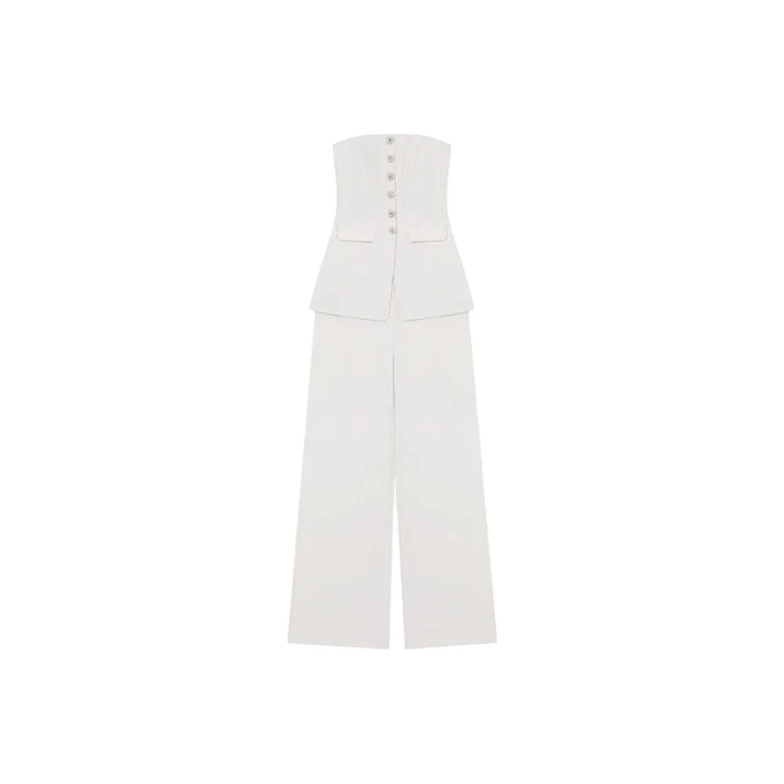 Self portrait Jumpsuit Women's Ivory White