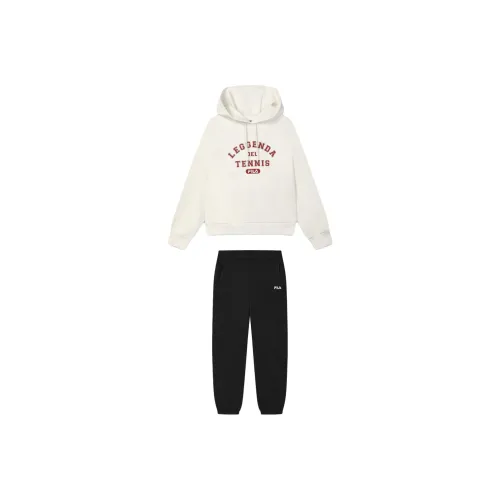 FILA ORIGINALE Облачный белый + Глубокий черный Женские Повседневные костюмы