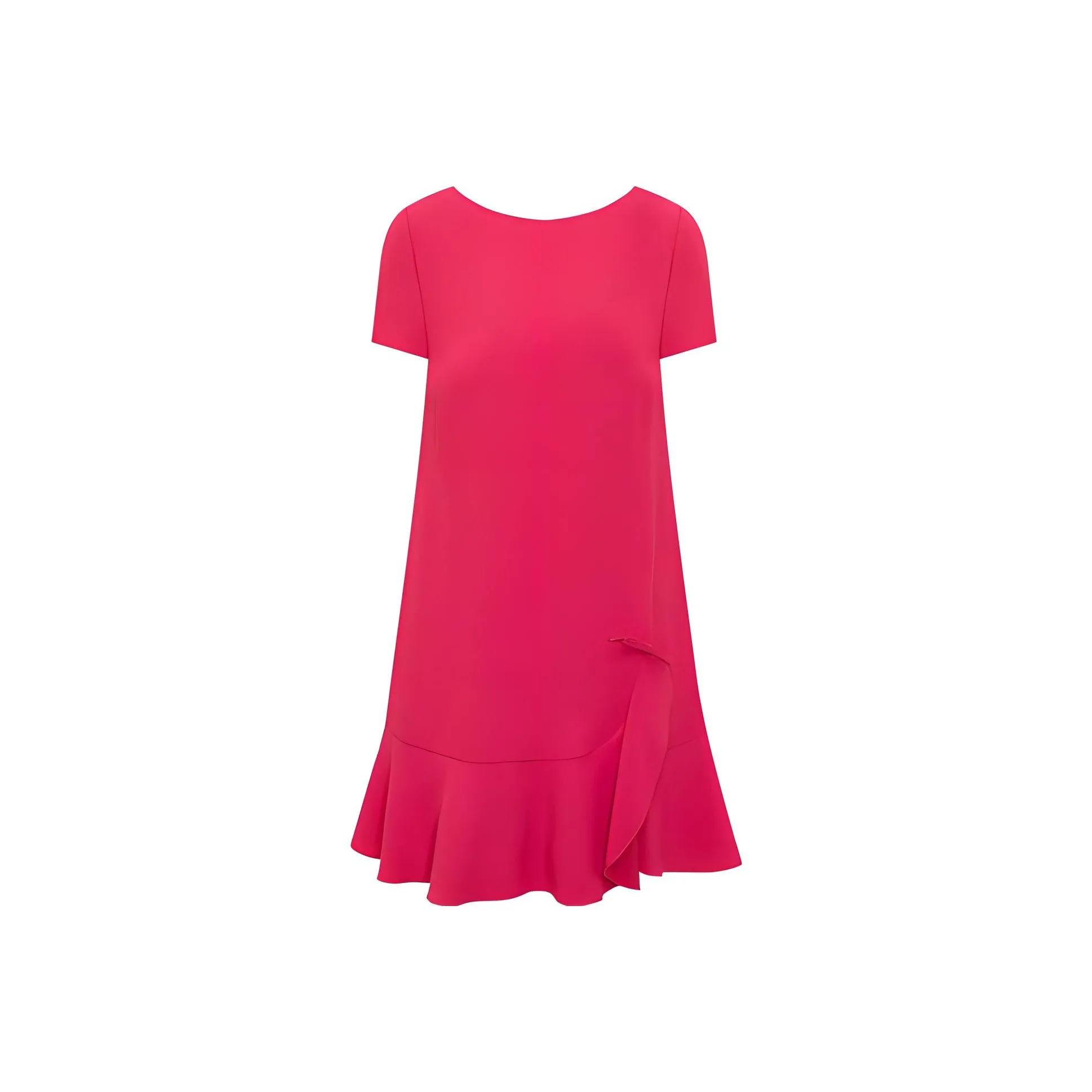RED VALENTINO Bow Detailed Ruffled Dress