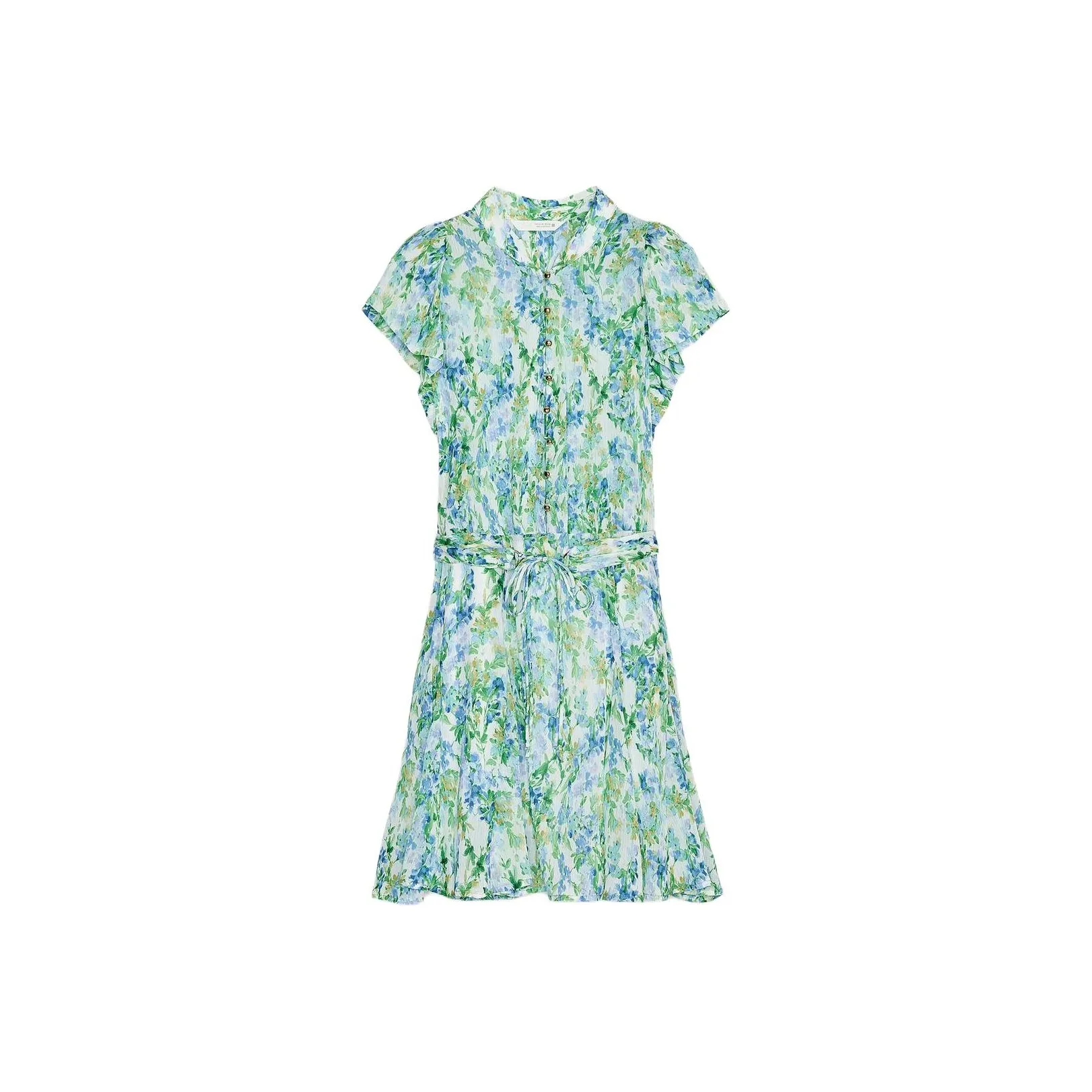 ZARA Короткий рукав Платье Женское Многоцветное