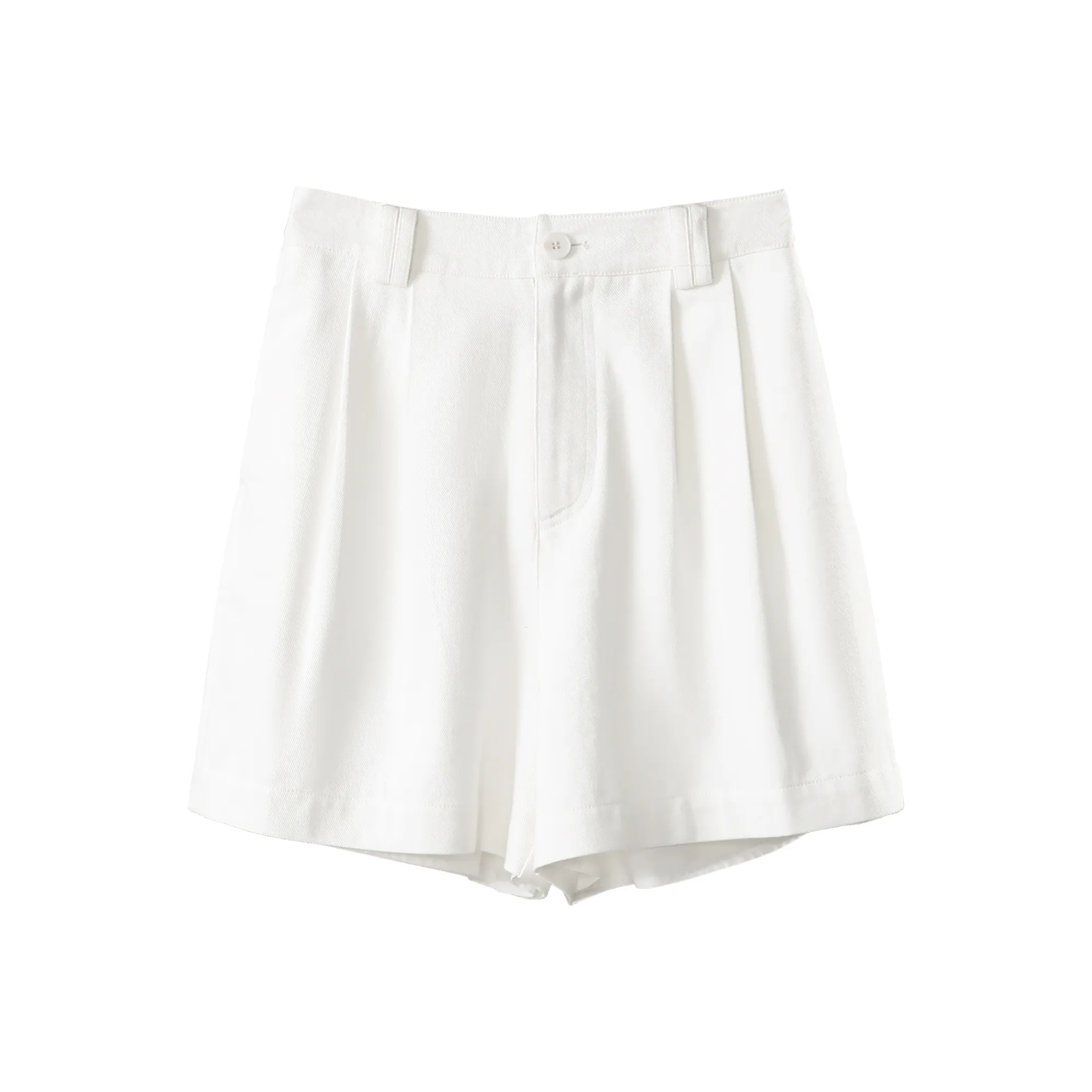 Fstudio Loose Fit Versatile Lightweight Breathable Casual Shorts Women's White
